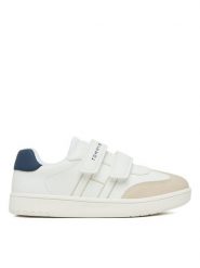 Tommy Hilfiger Sneakersy T1X9-34342-1269 S Biały. Białe buty sportowe chłopięce Tommy Hilfiger, ze skóry, bez zapięcia. Za 349.99 zł.