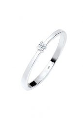 Elli DIAMONDS Damski zaręczynowy soliter diament (0.03 ct.) w srebrze 925 Sterling Silver Pierścionki 1 ct. Szare pierścionki damskie Elli DIAMONDS, z diamentem, srebrne. Za 488.99 zł.