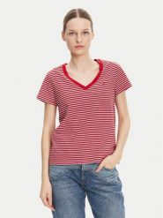 Levi's® T-Shirt Perfect Z 85341-0098 Czerwony Standard Fit. Czerwone t-shirty damskie s, bez wzorów, z bawełny, bez kołnierzyka. Za 79.99 zł.