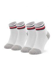 Tommy Hilfiger Skarpety długie 100001501 Biały. Białe skarpetki chłopięce Tommy Hilfiger, bez wzorów, z materiału. Za 29.99 zł.