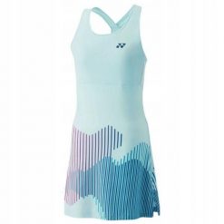 Sukienka tenisowa Yonex US + spodenki. Niebieskie spodenki sportowe damskie YONEX, s, bez wzorów, z materiału, na fitness i siłownię. Za 335.99 zł.