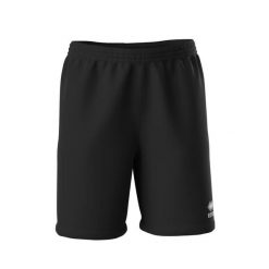 Szorty Errea Edo. Czarne spodenki sportowe damskie ERREA, m, bez wzorów, z materiału, z standardowym stanem, do biegania. Za 137.50 zł.