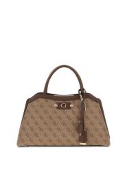 Guess Torebka Lindsey HWSG97 49060 Beżowy ciemny. Brązowe kuferki damskie Guess, ze skóry, bez dodatków. Za 634.99 zł.