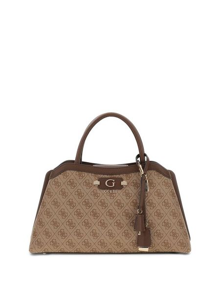 Guess Torebka Lindsey HWSG97 49060 Beżowy ciemny. Brązowe kuferki damskie Guess, ze skóry, bez dodatków. Za 634.99 zł.