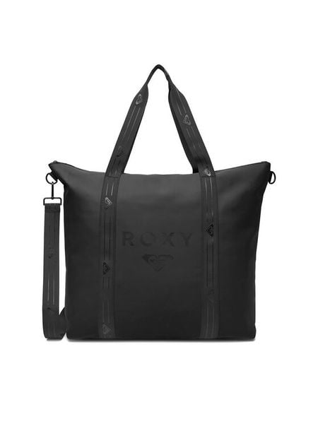 Roxy Torebka C-ROXY-MC-002-08 Czarny. Czarne shopper bag Roxy, z materiału, bez dodatków. Za 159.99 zł.