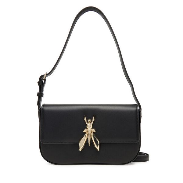 Torebka Patrizia Pepe. Czarne listonoszki damskie Patrizia Pepe, bez wzorów, bez dodatków. Za 1,249.00 zł.