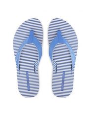 Tommy Hilfiger Japonki Th Ithaca Stripe Summer Sandal FW0FW09192 Niebieski. Niebieskie klapki damskie Tommy Hilfiger, bez wzorów, z materiału, bez obcasa, bez zapięcia. Za 169.99 zł.