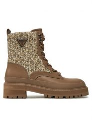 Guess Trapery Badany FLFBDN ELE10 Beżowy. Brązowe trapery damskie Guess, ze skóry, bez zapięcia. Za 609.99 zł.