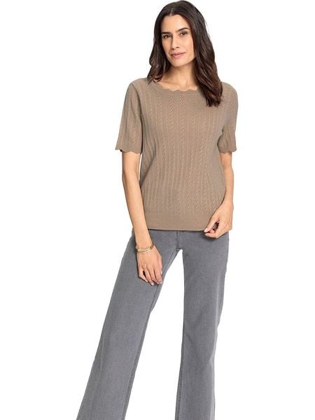 WITT WEIDEN Wełniany sweter w kolorze jasnobrązowym rozmiar: 48. Brązowe swetry klasyczne damskie WITT WEIDEN, z wełny, bez kołnierzyka. Za 113.63 zł.