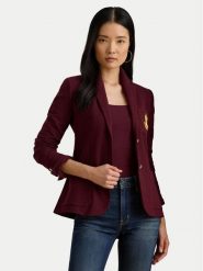 LAUREN RALPH LAUREN Marynarka 200797305029 Bordowy Slim Fit. Czerwone marynarki i żakiety damskie Lauren Ralph Lauren, s, bez wzorów, z bawełny. Za 1,499.00 zł.