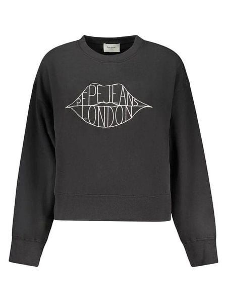 Pepe Jeans Bluza "Bernis" w kolorze czarnym rozmiar: L. Czarne bluzy damskie Pepe Jeans, l, bez wzorów, z bawełny, bez kaptura. Za 172.45 zł.