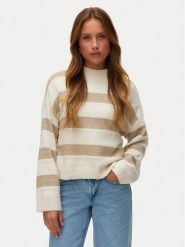 Vero Moda Sweter Inez 10331538 Beżowy Regular Fit. Brązowe swetry klasyczne damskie Vero Moda, xl, z syntetyku, bez kołnierzyka. Za 159.99 zł.