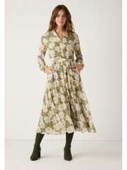 More & More Sukienka w kolorze kremowo-oliwkowym rozmiar: 40. Zielone sukienki damskie More & More, bez wzorów, z tkaniny, bez ramiączek. Za 319.13 zł.