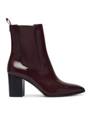 LAUREN RALPH LAUREN Botki Rlyn Bte Hl Bo Bte 802P12049003 Bordowy. Czerwone botki damskie Lauren Ralph Lauren, ze skóry, bez obcasa, na słupku, bez zapięcia. Za 1,199.00 zł.