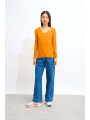 AUTHENTIC CASHMERE Kaszmirowy sweter "Galise" w kolorze pomarańczowym rozmiar: M. Pomarańczowe swetry klasyczne damskie AUTHENTIC CASHMERE, m, z kaszmiru, bez kołnierzyka. Za 326.99 zł.