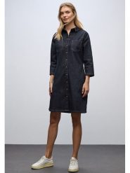 Cecil Sukienka dżinsowa w kolorze granatowym rozmiar: 34. Niebieskie sukienki damskie Cecil, bez wzorów, bez ramiączek. Za 144.24 zł.