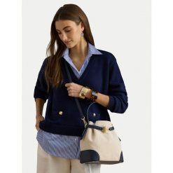 Torebka LAUREN RALPH LAUREN. Brązowe torebki klasyczne damskie Lauren Ralph Lauren, bez dodatków. Za 1,698.99 zł.