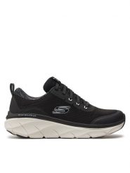 Skechers Sneakersy D'Lux Walker 2.0-Radiant Rose 150095/BKW Czarny. Czarne obuwie sportowe damskie Skechers, z materiału, bez zapięcia. Za 269.99 zł.