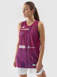 4F Koszulka replika wyjazdowa z sezonu 2023/24 damska 4F x KS Basket 25 Bydgoszcz - multikolor XXL. Koszulki damskie 4F, xxl, bez wzorów, z dzianiny, bez kołnierzyka, bez ramiączek. W wyprzedaży za 79.99 zł.