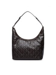 Calvin Klein Torebka Emblem Aop Debossed Medium Shbag LV04F3875G Brązowy. Brązowe torebki klasyczne damskie Calvin Klein, ze skóry, bez dodatków. Za 649.99 zł.