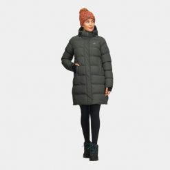 Płaszcz zimowy damski Alpinus Iparla 10 000 mm H2O. Szare płaszcze damskie Alpinus, na zimę, bez wzorów, z puchu, bez kaptura. Za 529.00 zł.