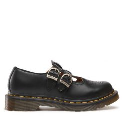 Półbuty Dr. Martens. Czarne półbuty damskie Dr Martens, bez wzorów, bez obcasa, na płaskiej podeszwie, bez zapięcia. Za 719.99 zł.