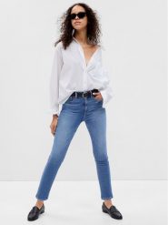 Gap Jeansy 660537-00 Niebieski Slim Fit. Niebieskie jeansy damskie GAP. Za 199.99 zł.