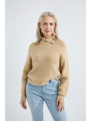 Josephine & Co Sweter "Alec" w kolorze beżowym rozmiar: M. Brązowe swetry klasyczne damskie Josephine & Co, m, z wełny, bez kołnierzyka. Za 265.95 zł.