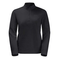 Bluza trekkingowa damska Jack Wolfskin Taunus Hz. Czarne bluzy damskie Jack Wolfskin, bez wzorów, bez kaptura. Za 189.99 zł.