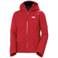 Damska kurtka narciarska z kapturem Helly Hansen Avanti Softshell. Czerwone kurtki damskie Helly Hansen, xs, bez wzorów, z dzianiny, z kapturem. Za 1,427.00 zł.