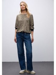 Street One Bluzka w kolorze beżowym rozmiar: 36. Brązowe bluzki damskie Street One, s, bez wzorów, z wiskozy, klasyczne, bez kołnierzyka, bez ramiączek. Za 130.50 zł.