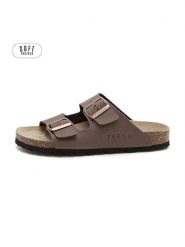 Teegu Klapki w kolorze brązowym rozmiar: 36. Brązowe klapki damskie teegu, bez wzorów, z otwartym noskiem, bez obcasa, bez zapięcia. Za 121.99 zł.