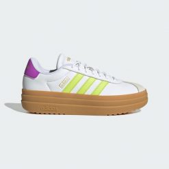 Buty VL Court Bold. Białe obuwie sportowe casual damskie Adidas, bez zapięcia. Za 280.99 zł.