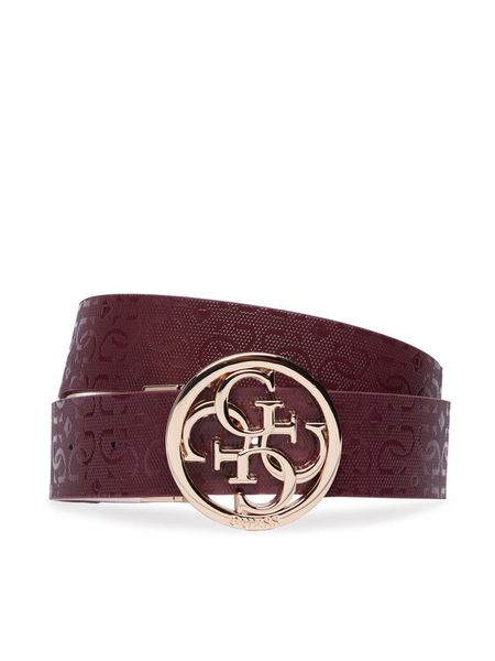 Guess Pasek BW9319 P6135 Bordowy. Czerwone paski damskie Guess, z aplikacjami. Za 234.99 zł.