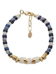 U.S. Polo Assn. Pozłacana bransoletka z lapis lazuli rozmiar: onesize. Niebieskie bransoletki damskie U.S. Polo Assn., metalowe. Za 132.05 zł.