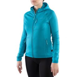 Bluza trekkingowa techniczna damska Viking Jukon Hoodie z kapturem na zamek. Czarne bluzy damskie Viking, xl, bez wzorów, z kapturem. Za 379.90 zł.