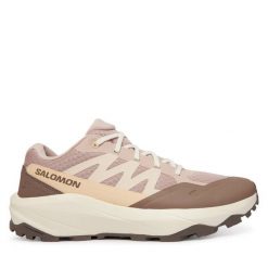 Trekkingi Salomon. Czerwone obuwie trekkingowe damskie Salomon, bez zapięcia. Za 409.99 zł.