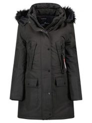 Geographical Norway Parka "Corta" w kolorze czarnym rozmiar: L. Czarne parki damskie Geographical Norway, l, bez kaptura. Za 399.71 zł.