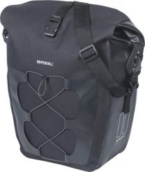 Torba na bagażnik „Navigator L”, czarna. Czarne torby na laptopa BASIL, bez wzorów, z materiału. Za 269.99 zł.