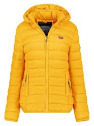 Geographical Norway Kurtka pikowana "Atikolor" w kolorze musztardowym rozmiar: XXL. Żółte kurtki damskie Geographical Norway, xxl, bez wzorów, bez kaptura. Za 153.71 zł.