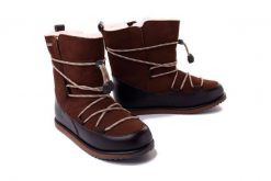 EMU AUSTRALIA T12603 Blackburn Teens oak, botki damskie. Brązowe śniegowce damskie EMU Australia, z gumy. Za 539.90 zł.