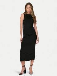 ONLY Sukienka codzienna 15315449 Czarny Slim Fit. Czarne sukienki damskie Only, bez wzorów, z syntetyku, bez ramiączek. Za 99.99 zł.