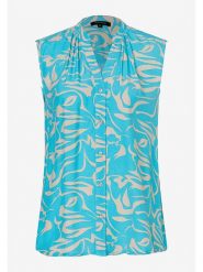 More & More Bluzka w kolorze beżowo-turkusowym rozmiar: 34. Brązowe bluzki damskie More & More, s, bez wzorów, z wiskozy, klasyczne, bez kołnierzyka, bez ramiączek. Za 60.99 zł.