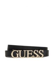 Guess Pasek Damski BW9231P5235 Czarny. Czarne paski damskie Guess, z aplikacjami, ze skóry. Za 109.99 zł.