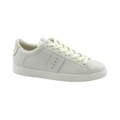 Buty do chodzenia damskie Ecco Sneaker Street Lite. Białe obuwie sportowe damskie ECCO, z materiału, bez zapięcia, trekkingowe. Za 633.00 zł.