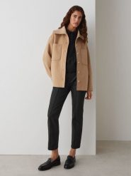 OPUS Kurtka koszulowa "Josia" w kolorze jasnobrązowym rozmiar: 38. Brązowe kurtki damskie Opus, bez wzorów, bez kaptura. Za 187.99 zł.