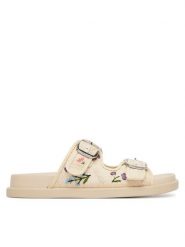 Aldo Klapki Bohochic 14295665 Beżowy. Brązowe klapki damskie ALDO, bez wzorów, z materiału, bez obcasa, bez zapięcia. Za 339.99 zł.