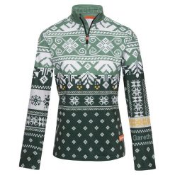 Bluza narciarska Damska Gareth & Lucas Ninety-One. Zielone bluzy damskie GARETH & LUCAS, na zimę, m, bez wzorów, z elastanu, bez kaptura. Za 229.99 zł.