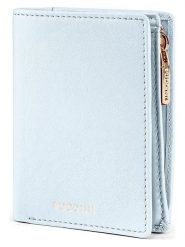 Puccini Skórzany portfel "Zen" w kolorze błękitnym - 11,5 x 8,5 x 2 cm rozmiar: onesize. Niebieskie portfele damskie Puccini, bez wzorów, z materiału. Za 113.45 zł.