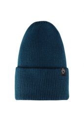 Zimowa czapka beanie H-CHILLI. Niebieskie czapki damskie Volcano, na jesień, bez wzorów, z dzianiny. Za 69.99 zł.